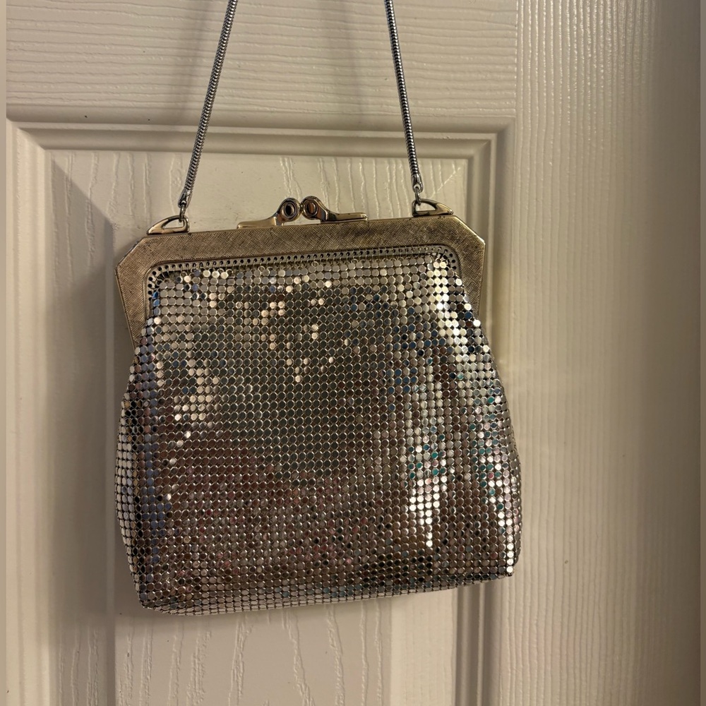 Silver Mesh Evening Bag